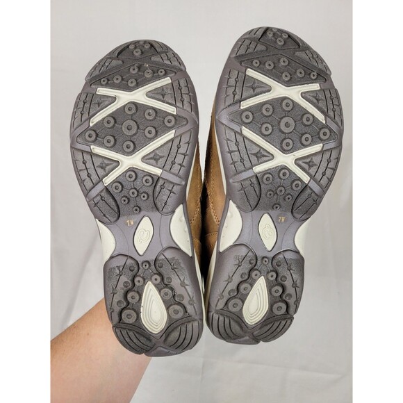 Easy Spirit Womens Epic Brown Faux Leather Zip Ankle Boots Shoes Size 7 Wide - Picture 8 of 8